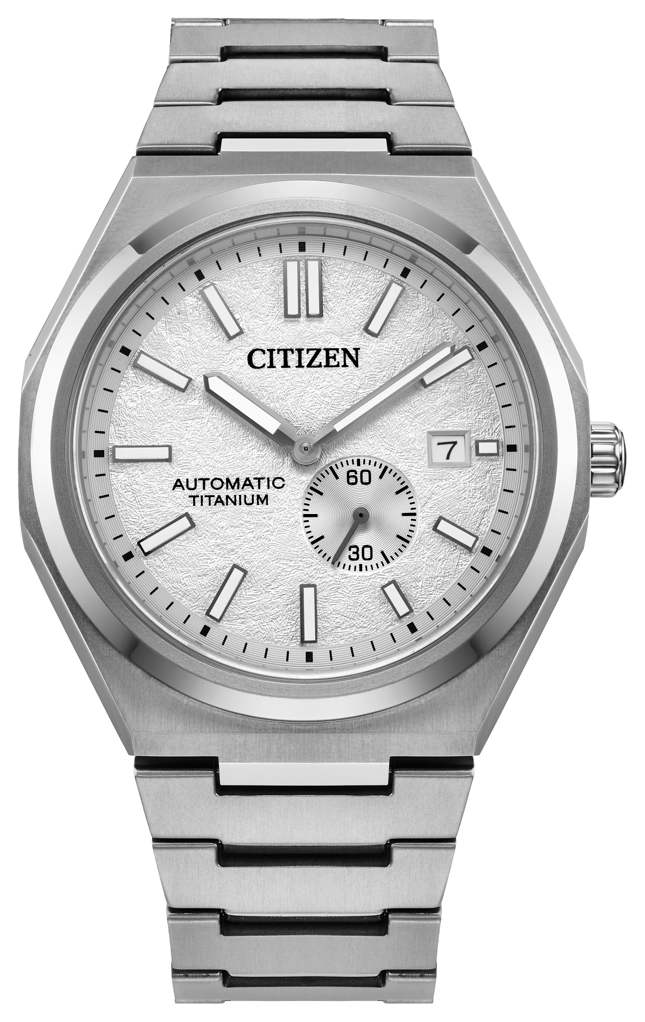 Zenshin Mechanical White Dial Super Titanium Bracelet NJ0180-80A